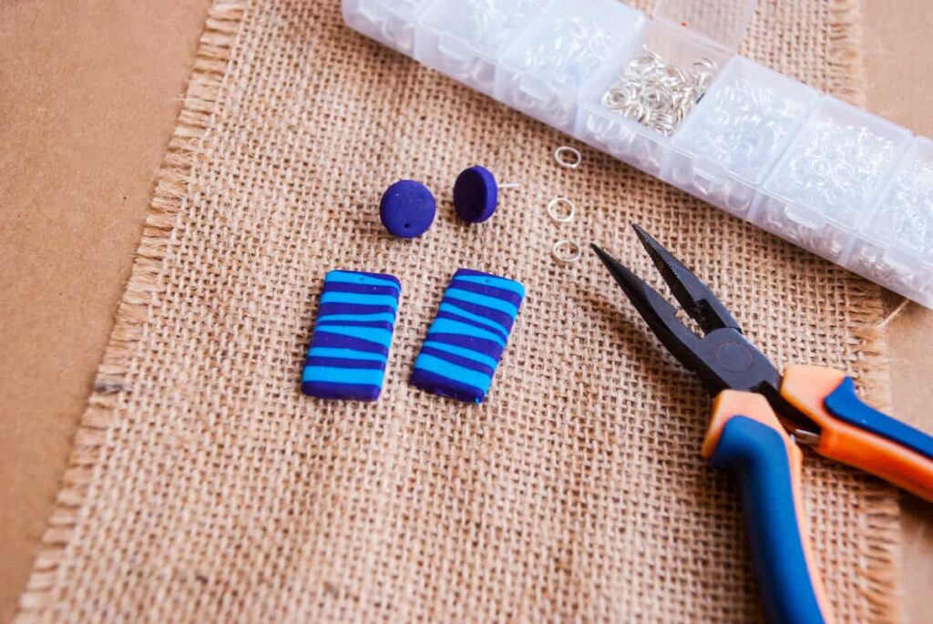 how to make clay earrings