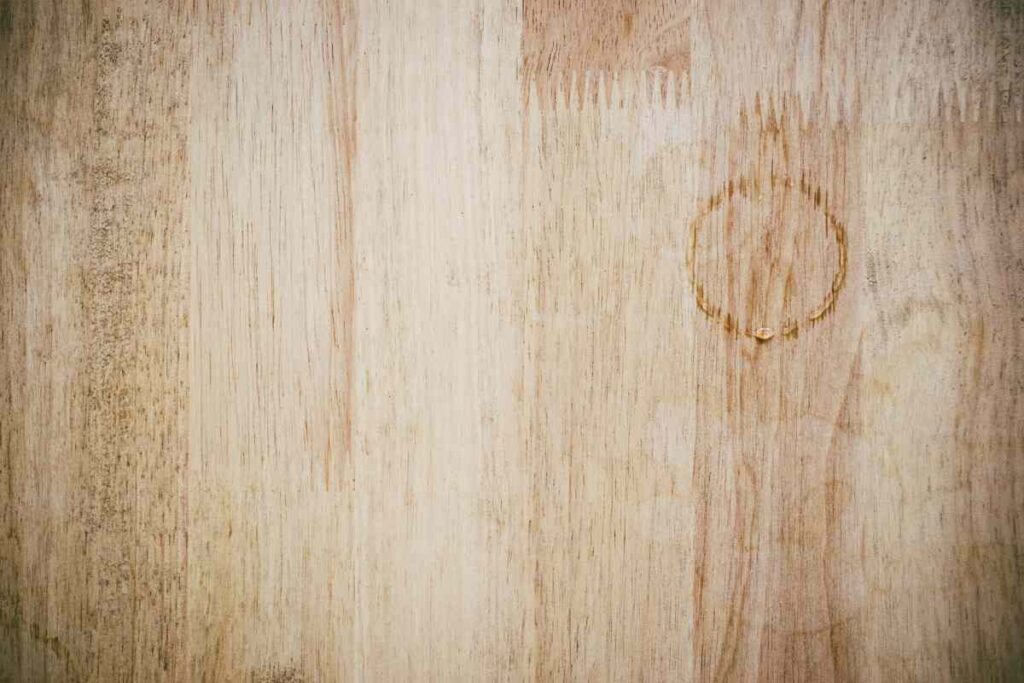 Water stains on wood furniture