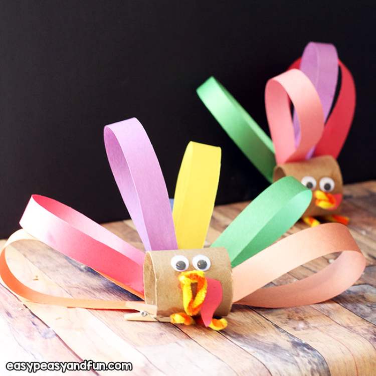 Toilet paper roll turkey
