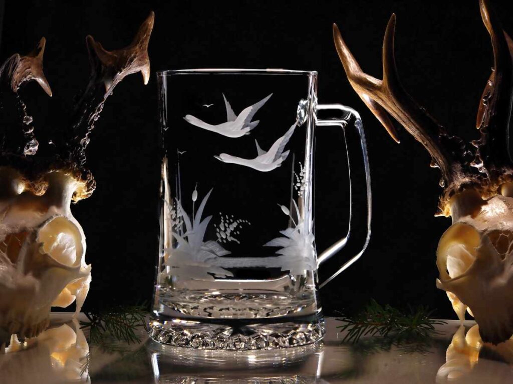 Engraved beer mug
