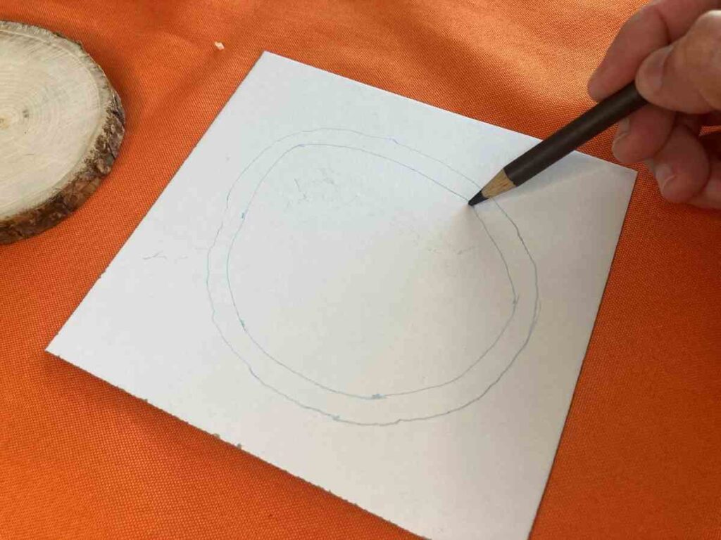 Draw a circle 1/4