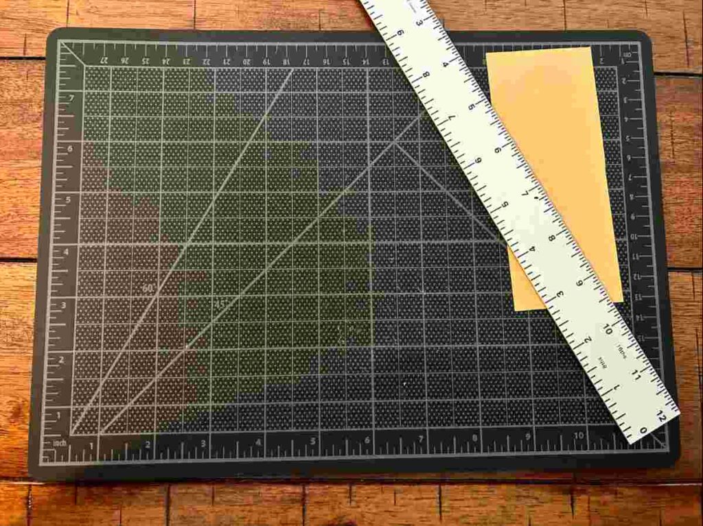 Using a self healing cutting mat for scrapbooking
