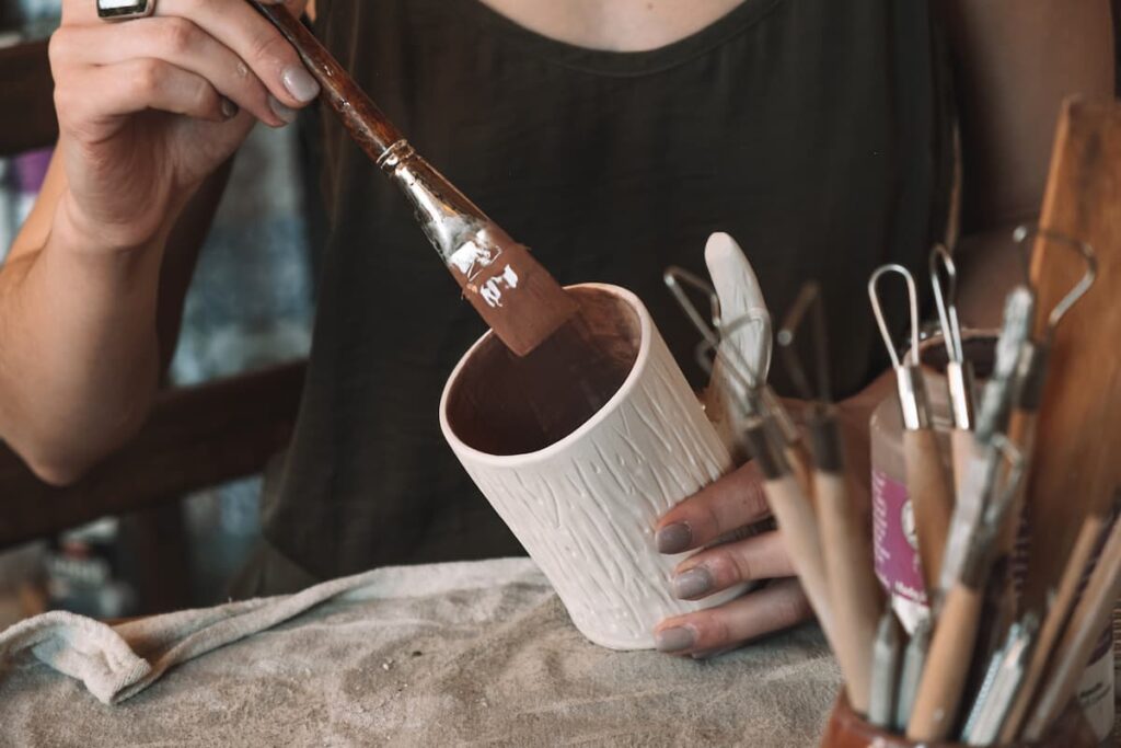 how to glaze pottery