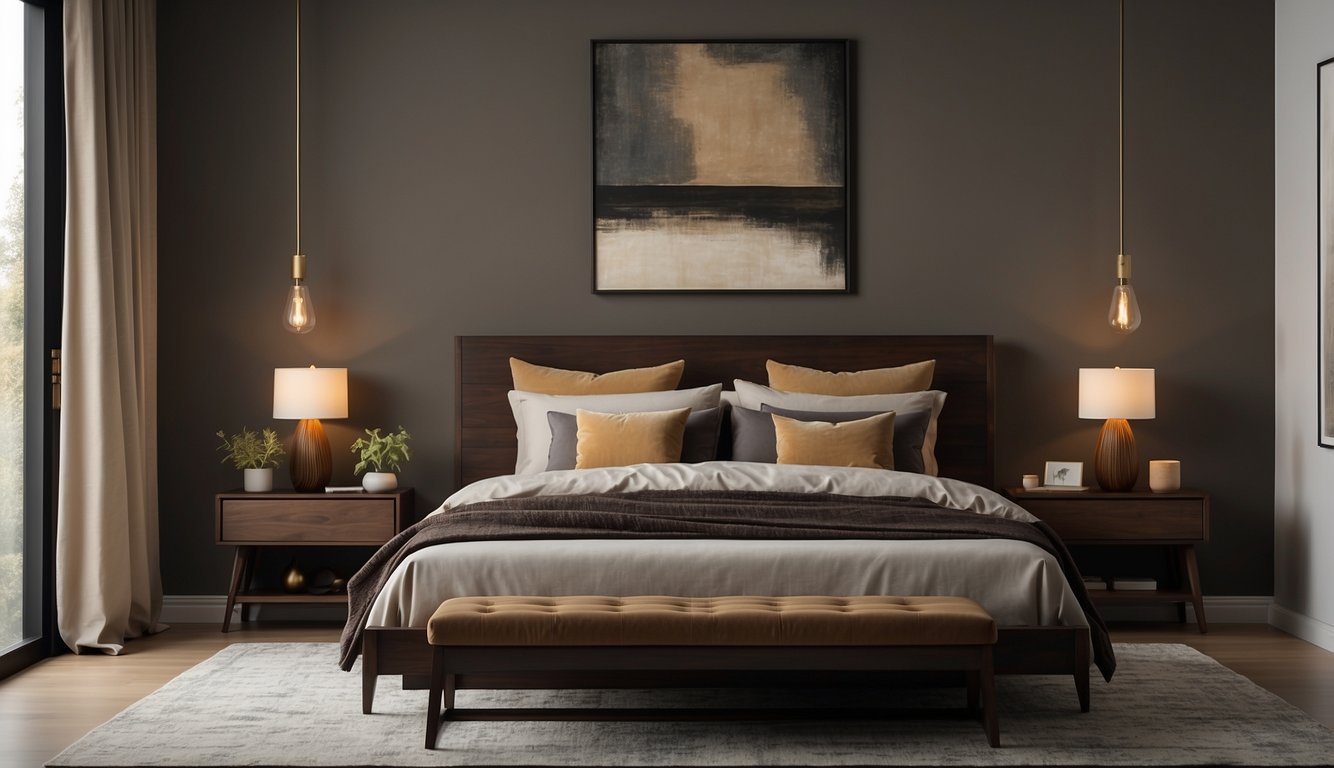 paint color for bedrooms with dark furniture