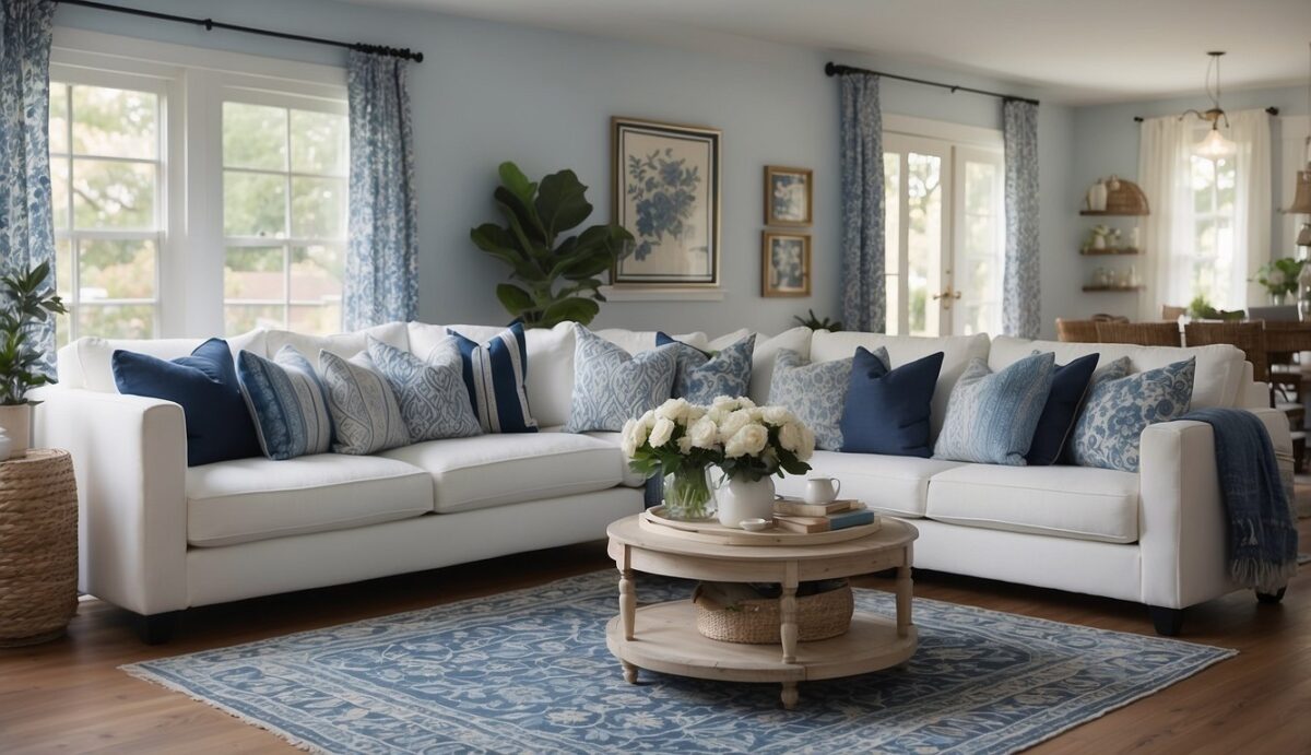 Blue and White Living Room Decorating Ideas: Transform Your Space with ...